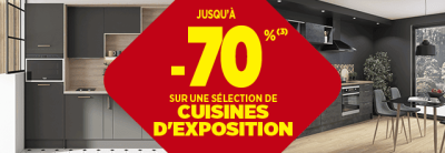 Jusqu'à -70% sur une sélection de cuisine