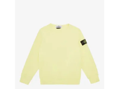 Stone Island Sweat-Shirt Jaune En Coton