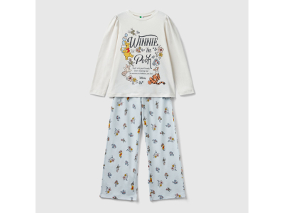  Pyjama - blanc et bleu pâle