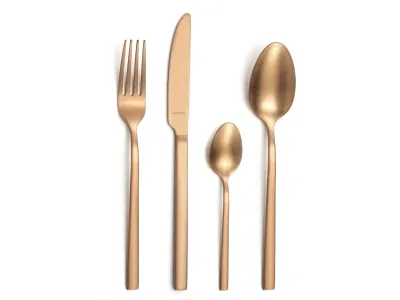 Amefa Nordic Cuivre - Ménagère 32 pièces