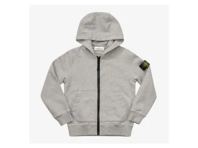Stone Island Sweat À Capuche Zippé En Coton 
