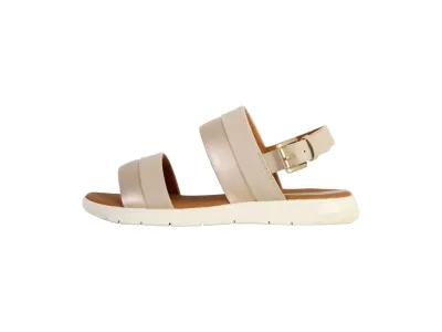 Geox Sandale Cuir Dandara Geobuck Suede Beige/LT Or