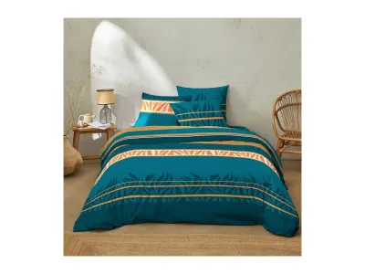 Home Collection Parure Housse De Couette Nilaa 100% Coton