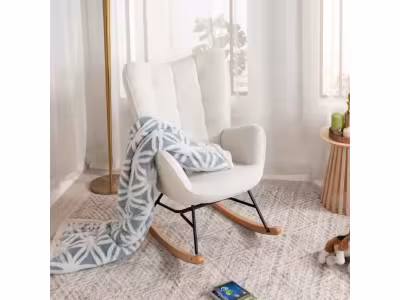  Fauteuil à Bascule Allaitement Rocking Chair Scandinave 