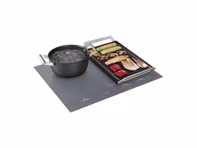 SMEG Table induction SIM1644DS 4 foyers Gris métal