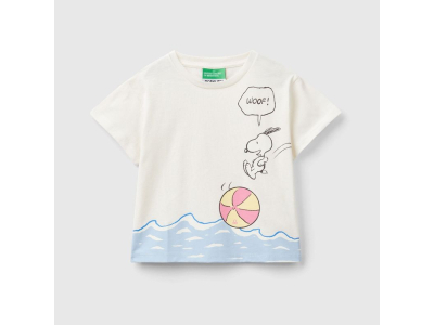T-shirt - 100% coton - crème