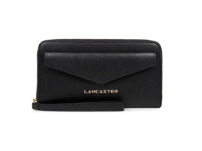 Lancaster CSaffiano Signature - Refente de cuir de vachette grainé - 19 x 11 x 2,5 cm
