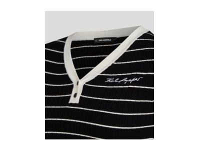 TSHIRT A RAYURE EN MAILLE