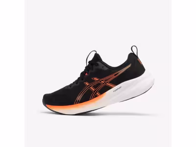 CHAUSSURE DE RUNNING HOMME ASICS - GEL-PULSE 16 NOIR/ORANGE