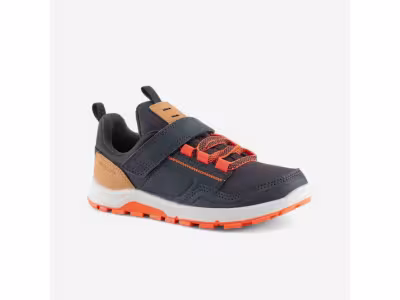 Chaussures de randonnée enfant avec scratch - NH500 LOW BLEU/ORANGE - 28 AU 34