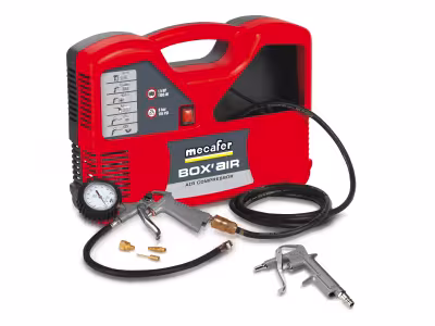 Compresseur portatif Mecafer Box'air + 5 accessoires