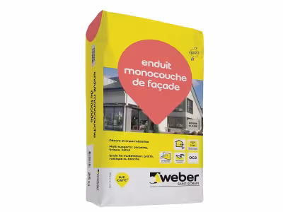 Enduit de facade monocouche - ton pierre 25 kg