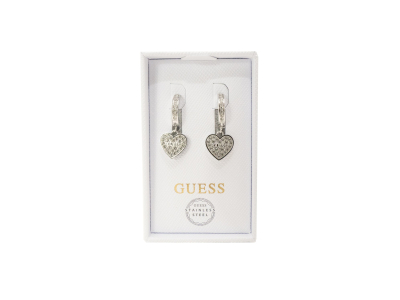 Boucles d'oreilles créoles à breloque coeur