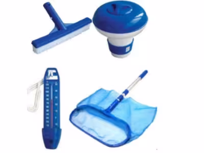 Kit 5 Accessoires de Piscine en Bleu