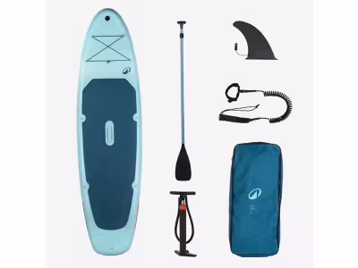 Pack Stand up paddle gonflable 10'6 ,1 ou 2 personnes (jusqu'à 130 kg)- 100 Bleu