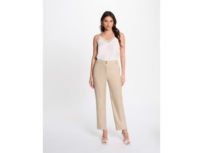 Pantalon droit marron clair 