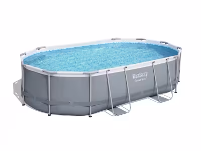 Piscine tubulaire ovale Power Steel Bestway L.488 x l.305 cm