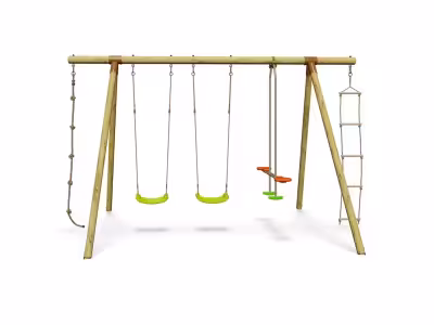 Portique bois 2,30 m Topwood NANI - 6 enfants