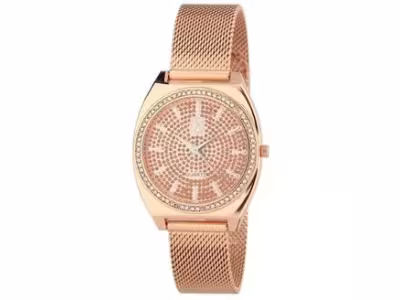 Montre - Acier inoxydable - Doré rose