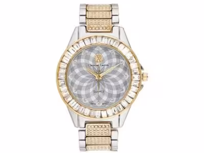 Montre à quartz en acier - Argenté & doré