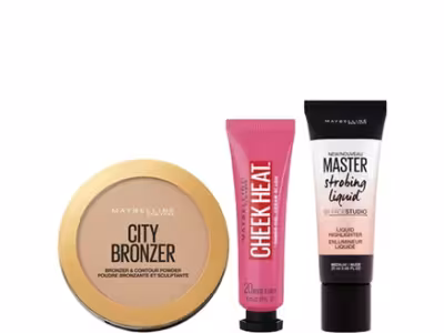 Kit teint bronzé & lumineux - Bronzer, blush & highlighter
