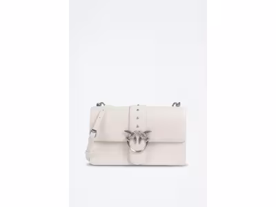 Pinko Sac bandoulière en cuir Love One Classic - Blanc
