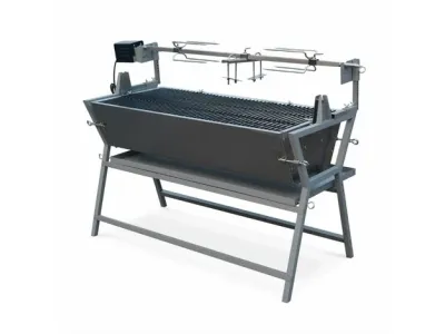 Rôtissoire électrique inclinable - Mathurin Inox - barbecue au charbon