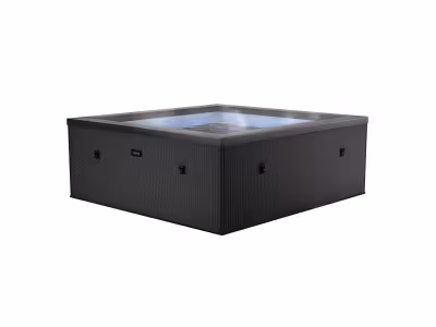 Spa Garda 4 places Wave Spa carré noir semi-rigide