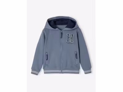 Sweat zippé à capuche sport garçon
