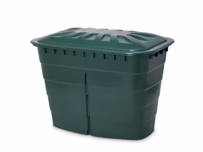 Récupérateur d'eau de pluie 520l Garantia coloris vert L.124 x l.124 x H.93 cm