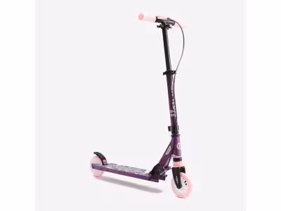 Trottinette enfant mid5 avec frein au guidon et suspension violette