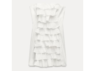 Robe - 100% coton - blanc
