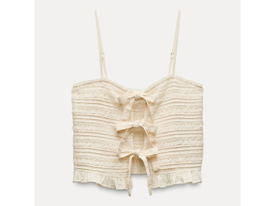 Top - coton - crème