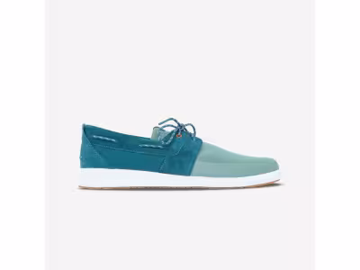 Chaussures bateau homme Sailing 100 Kaki bleu