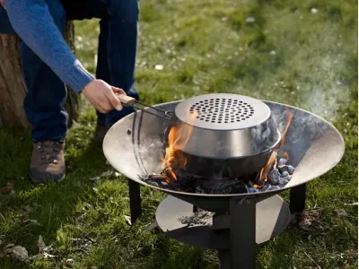 Brasero au charbon de bois BARBECOOK Modern, noir