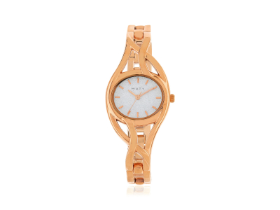Montre dorée rose