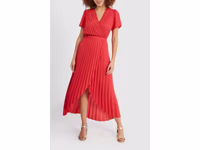 Ikks Robe plissée - Corail 