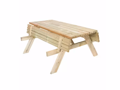 Table Pique nique Bancs Pliables 200 Bois 6 8 Personne