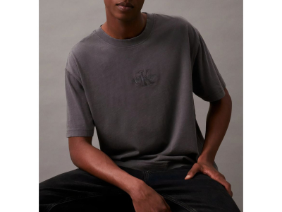 Calvin Klein Jeans - t-shirt - coton biologique - gris foncé