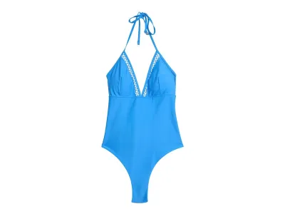 Reiss Maillot De Bain Bleu Gia Uni Bleu Vif