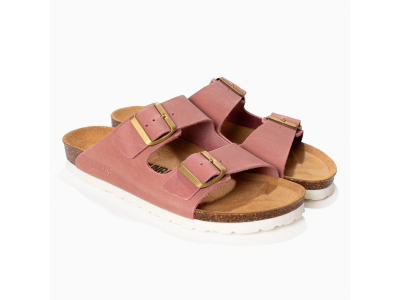 Bayton Sandales Trefle - cuir - rose clair