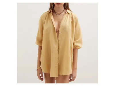 Boteh Chemise Jaune La Ponche