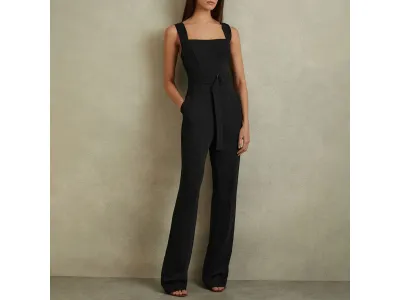 Reiss Combinaison Corset Kim Noir