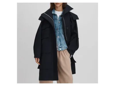 Reiss Veste Parka Peyton Navy