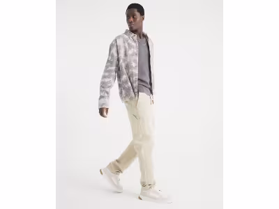 Jean charpentier beige à jambe droite