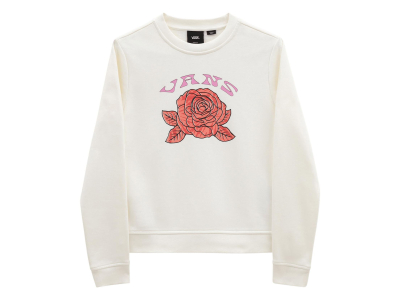 Sweat Rose Tie Dye Crew - 100% coton - blanc