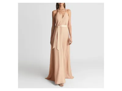 Reiss Robe Longue À Bretelles Isabella Nude
