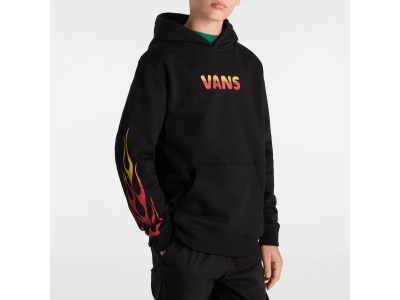 Sweat à capuche Flame - 100% coton - noir