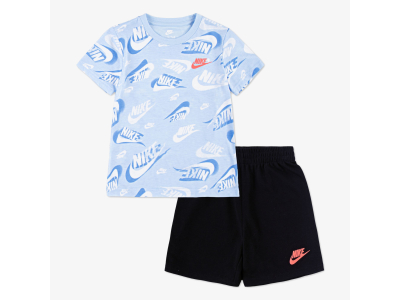 Nike - Ensemble t-shirt + short - bleu - noir