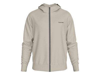 Calvin Klein - sweat zippé - Essentials - taupe